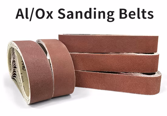 プロの研磨ツール赤い研磨ベルト研削用サンディングベルト